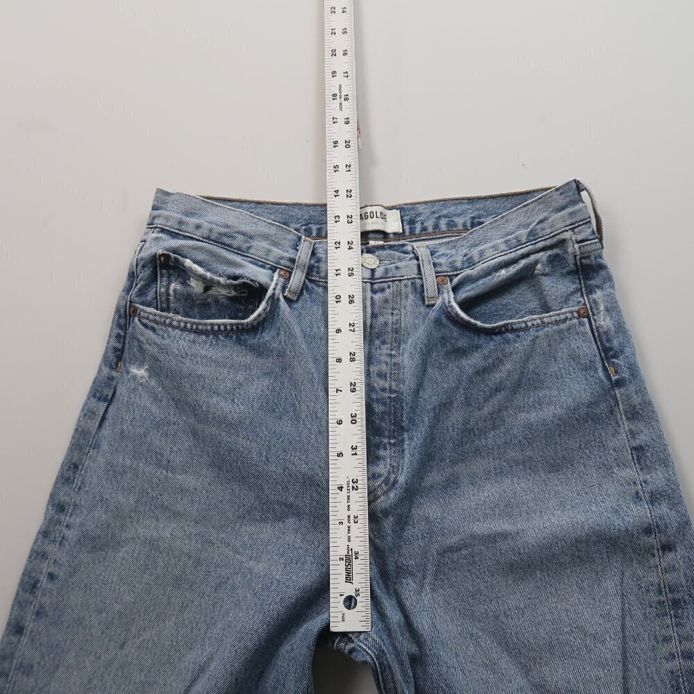 AGOLDE 90's Mid‎ Rise Loose Fit Jeans in Streamline Size 27 - Picture 10 of 12
